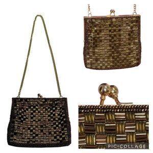 Vintage Fine Arts Beaded Evening Bag Japan